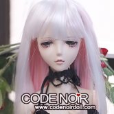 CYW000237 White/Pink Two Tone Long Natural