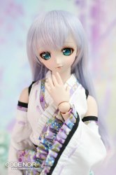 CLW000159 Mixed Gradient Light Violet Long Wavy