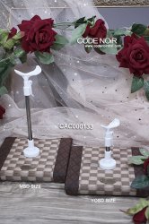 CAC000133 Brown Checkered Tatami Doll Stand (1/6 or 1/4 dolls)